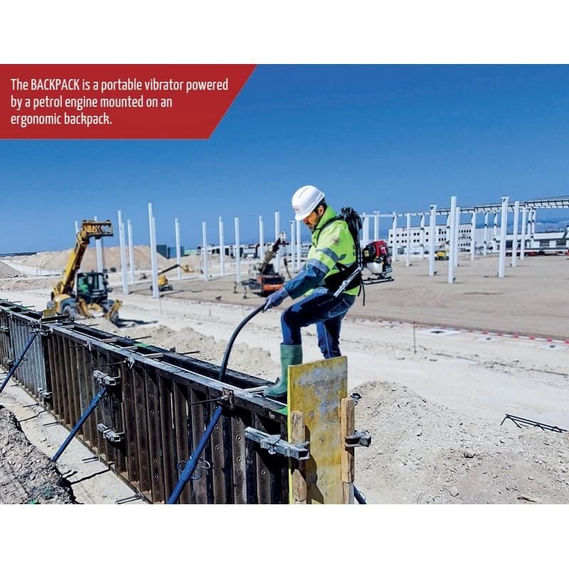 Petrol Engine Concrete Vibrator - BackPack - Image 2