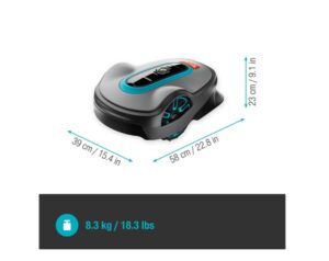 19702-72 Smart Σετ Router Gardena με Ρομποτική Χλοοκοπτική Sileno Life 1000