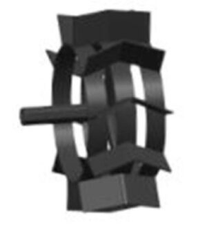 Ζεύγος Μεταλλικών Τροχών για Σκαπτικό Loncin 750